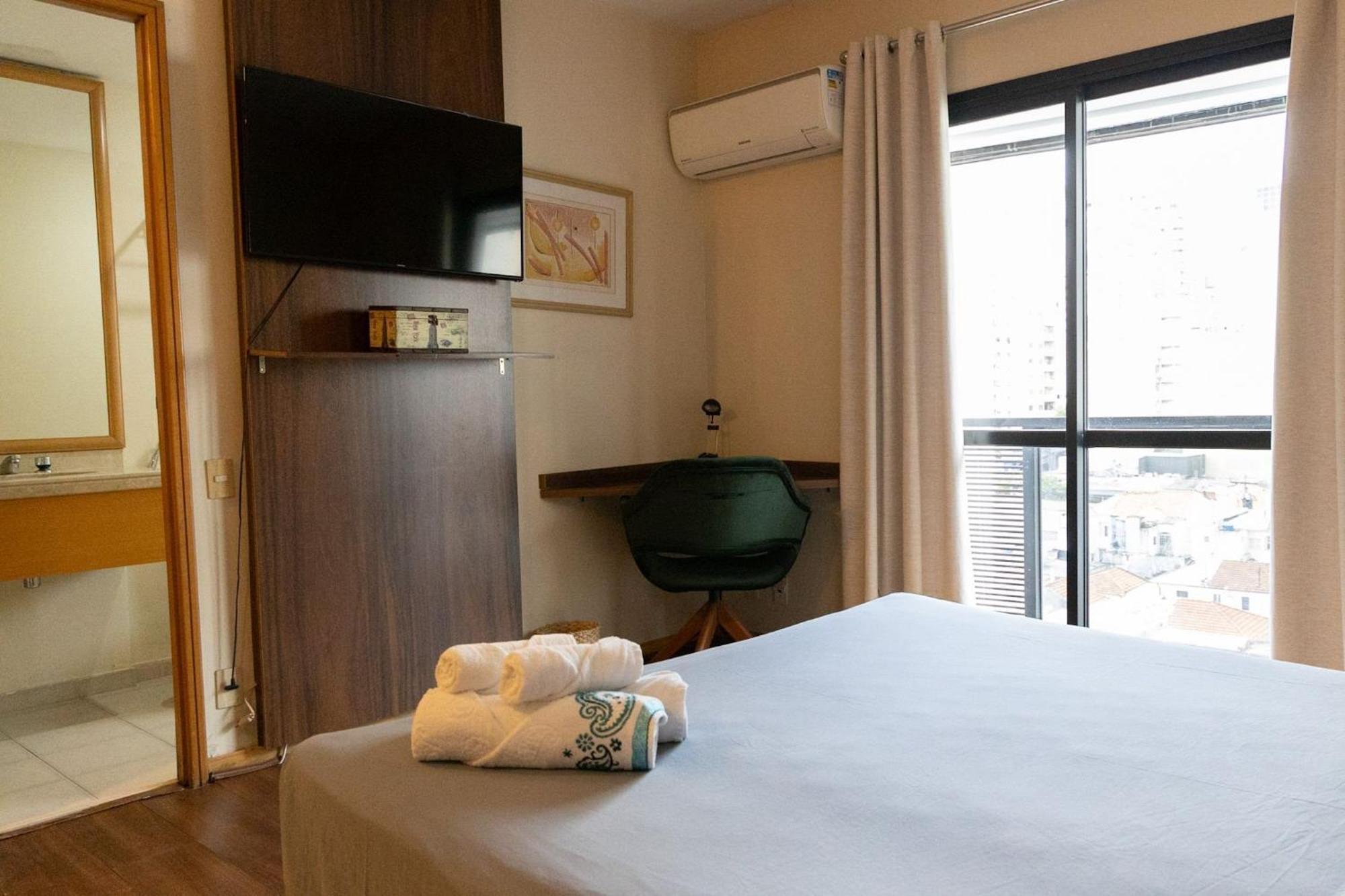 Hotel Elegant Flat Jardins - Garagem, Ar Cod, San Paolo Esterno foto